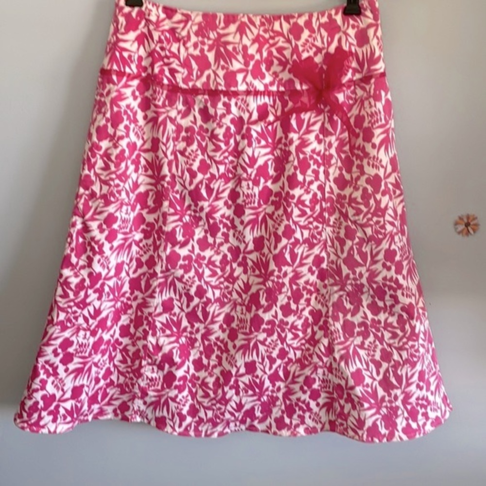 Autograph A Line Floral Skirt Pink Size 4